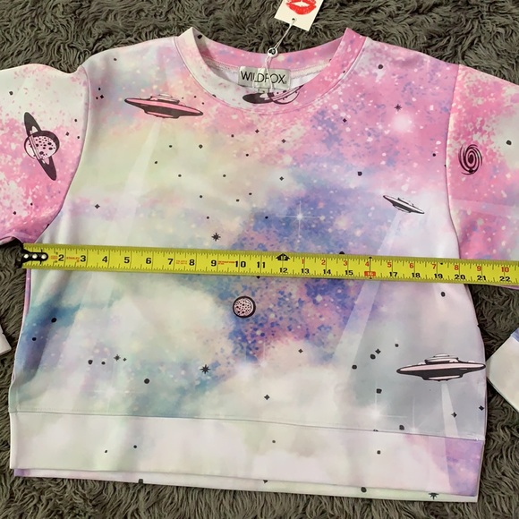 Wildfox space cadet pop art sweater sweatshirt sml - Picture 6 of 8